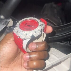 G-Shock Red and Silver Watch